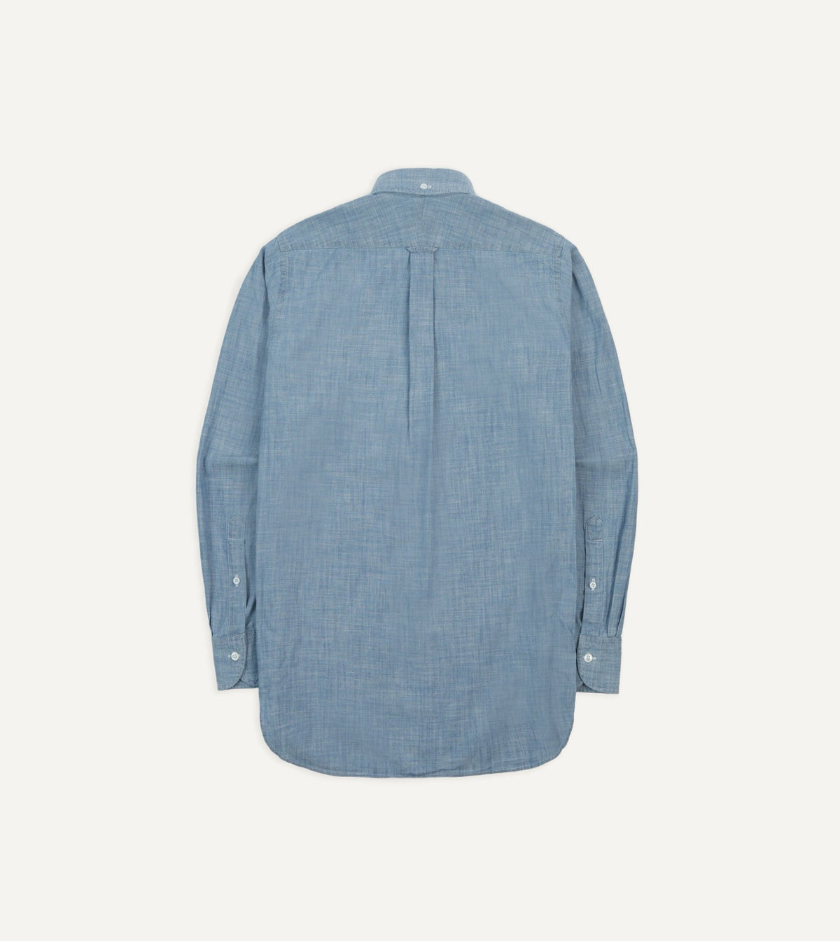 Drake's Light Blue Cotton Chambray Button-Down Shirt