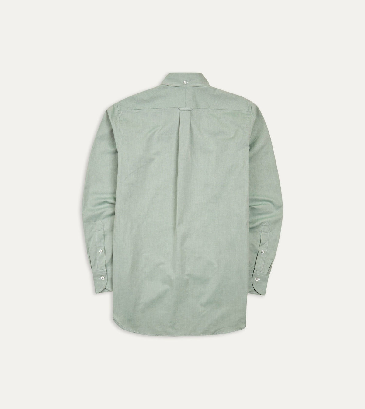 Drake's Green Pinpoint Oxford Cotton Cloth Button-Down Shirt