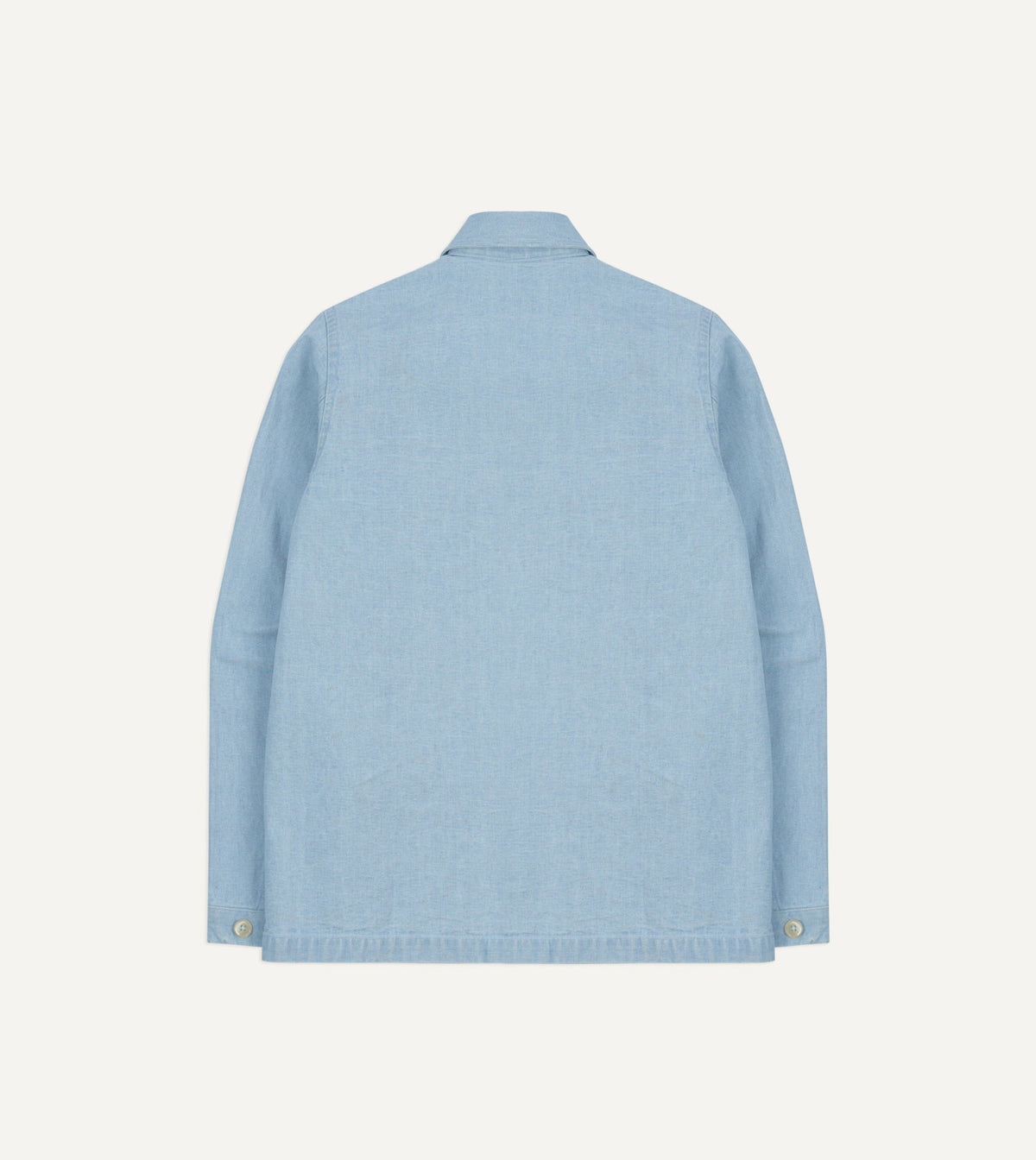 Drake's Bleach Wash Denim Field Shirt