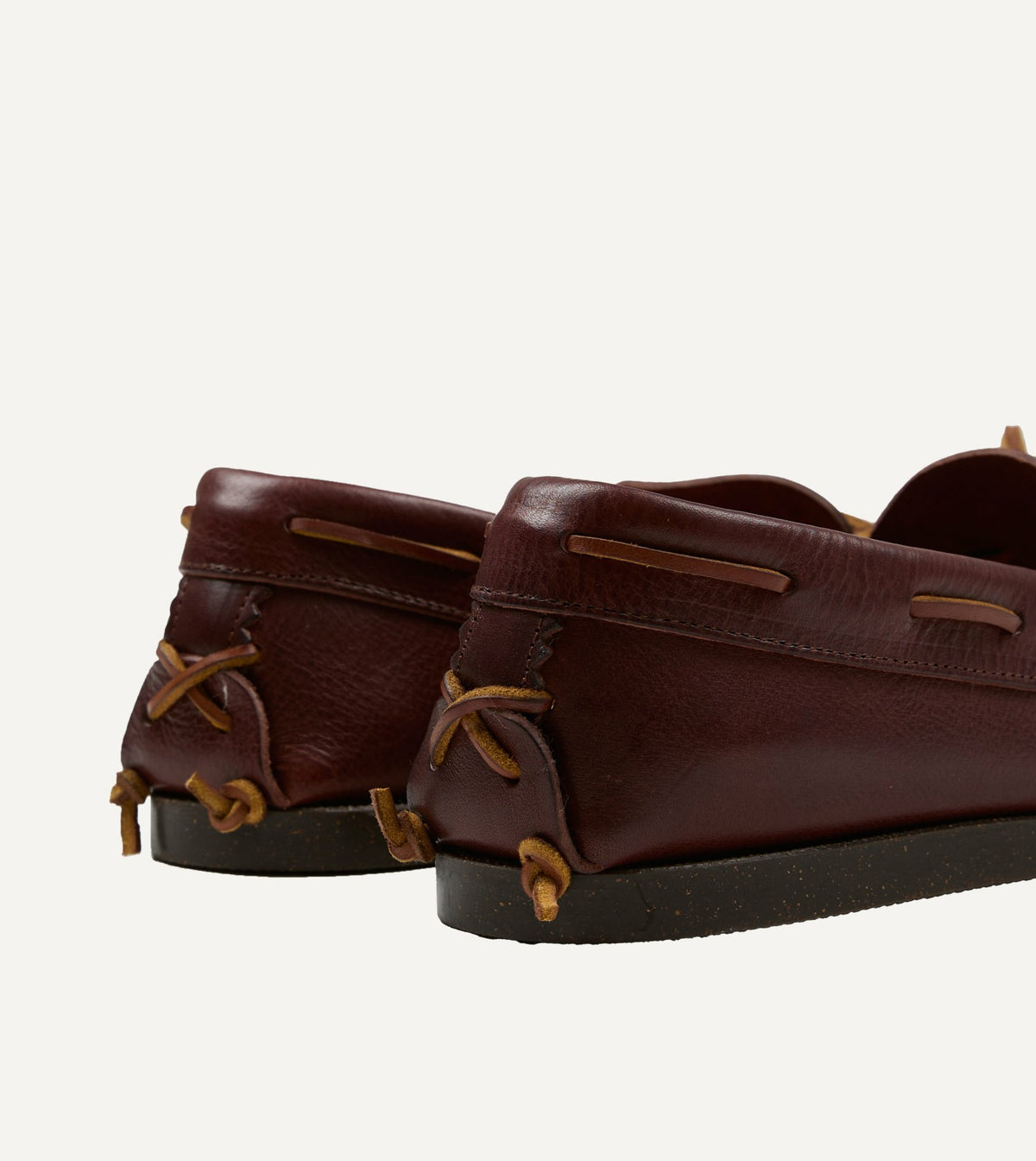 Drake's Yuketen Brown Scout Moccasin Boat Shoe