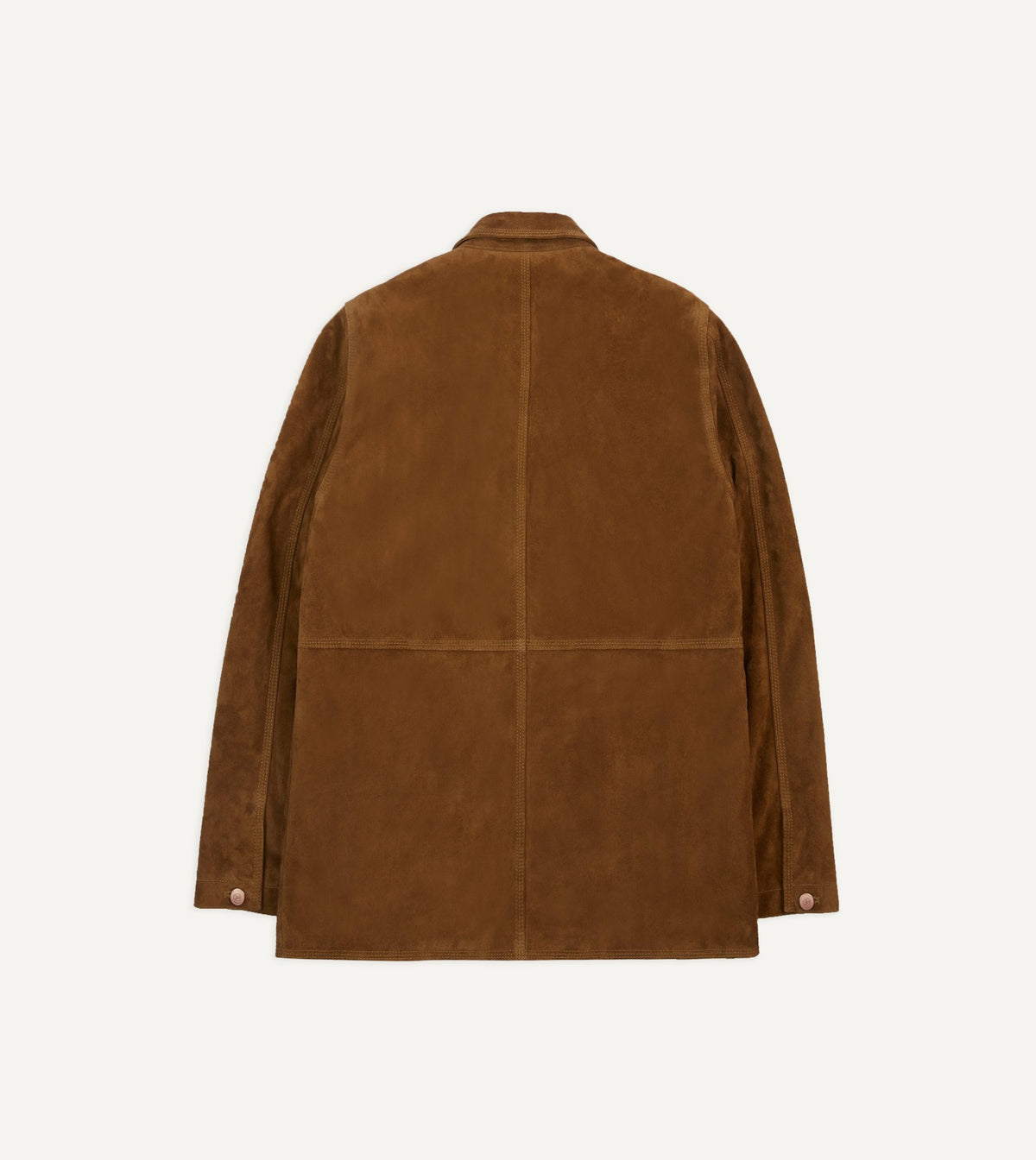 Drake's Tobacco Suede Blanket Lined Welder Jacket
