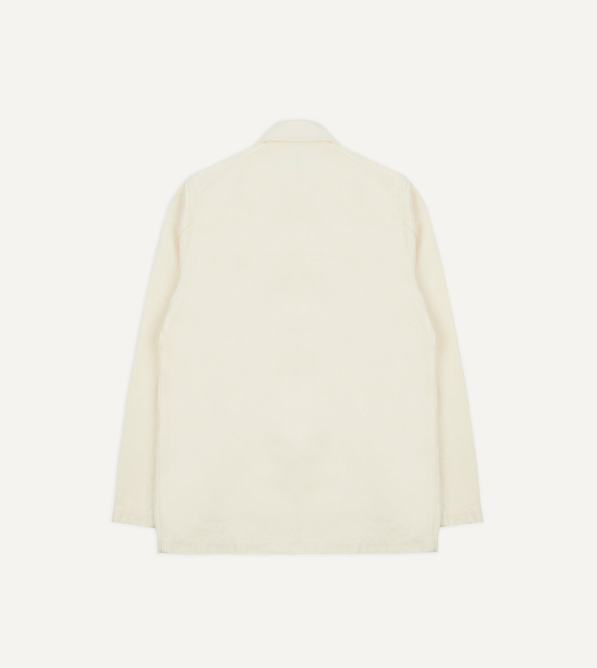 Drake's Ecru Cotton-Linen Double-Breasted Chore Coat
