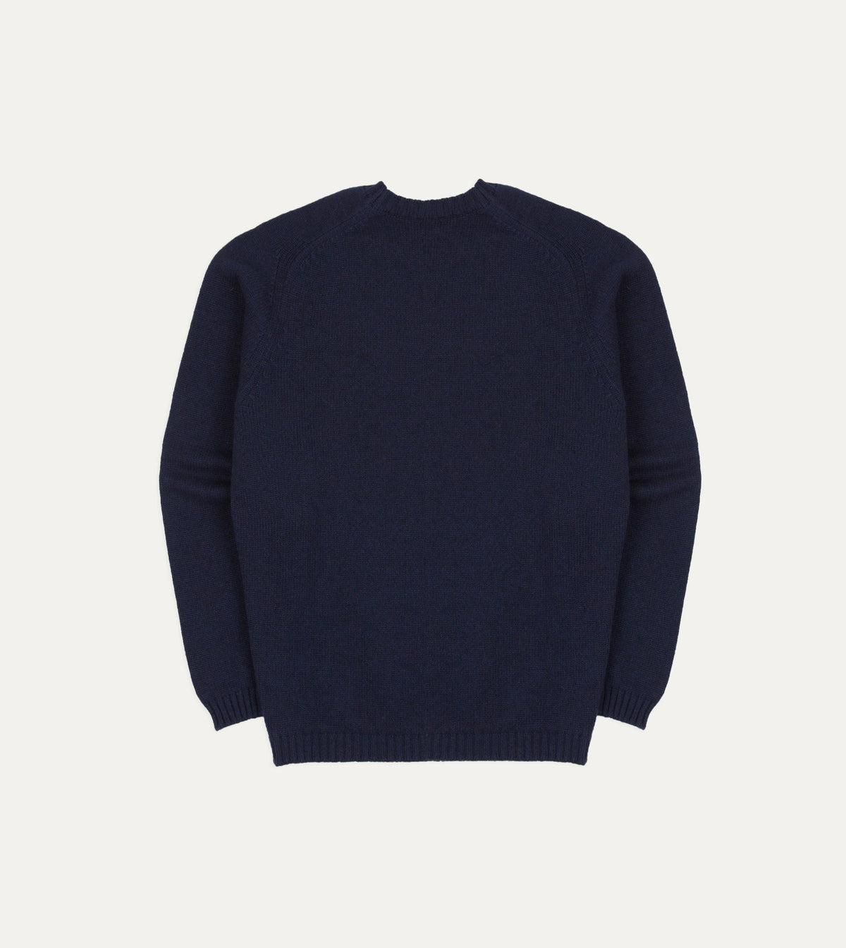 Drake's Navy Cashmere Crew Neck Jumper