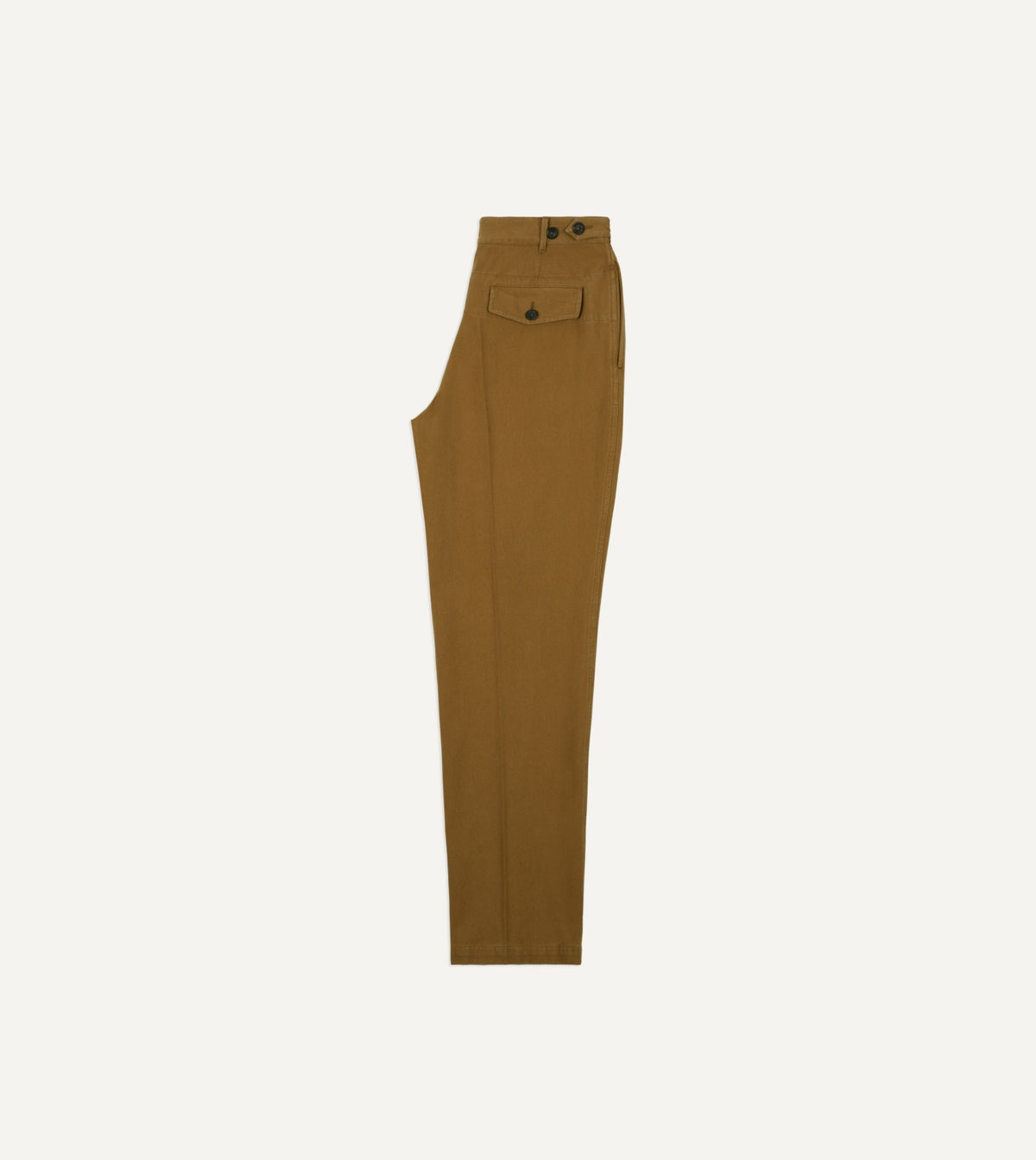 Drake's Camel Cotton Twill Field Games Trouser