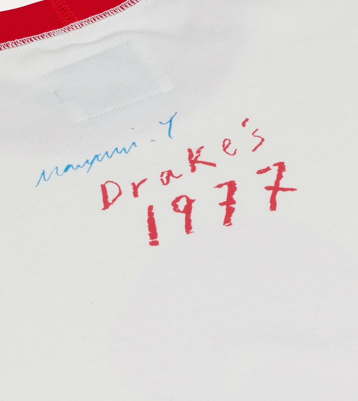 Drake's Mayumi Y. for Drake’s Print Ringer T-Shirt