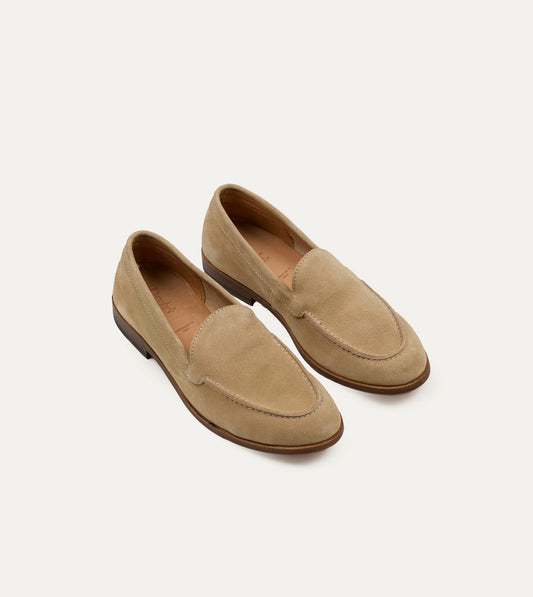 Drake's Sand Suede Henri Summer Loafer