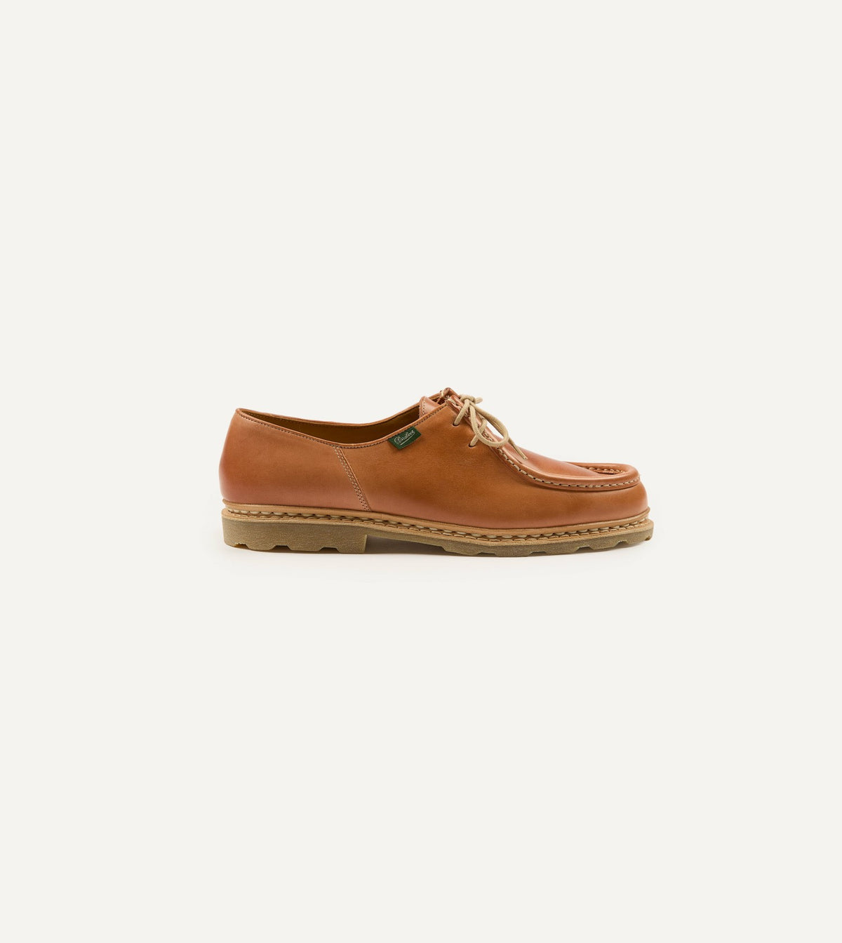 Drake's Paraboot Michael Camel Leather Derby Shoe