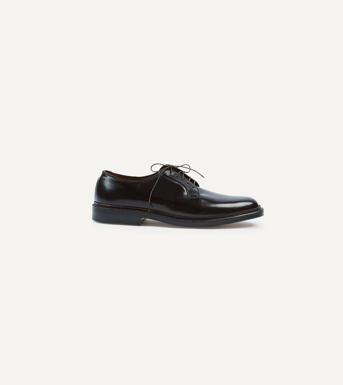 Drake's Alden Colour 8 Cordovan Plain Toe Blucher