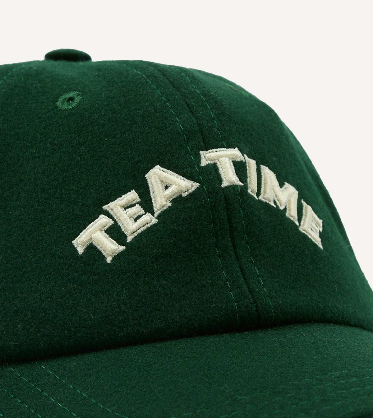 Drake's Green 'Tea Time' Wool Baseball Cap