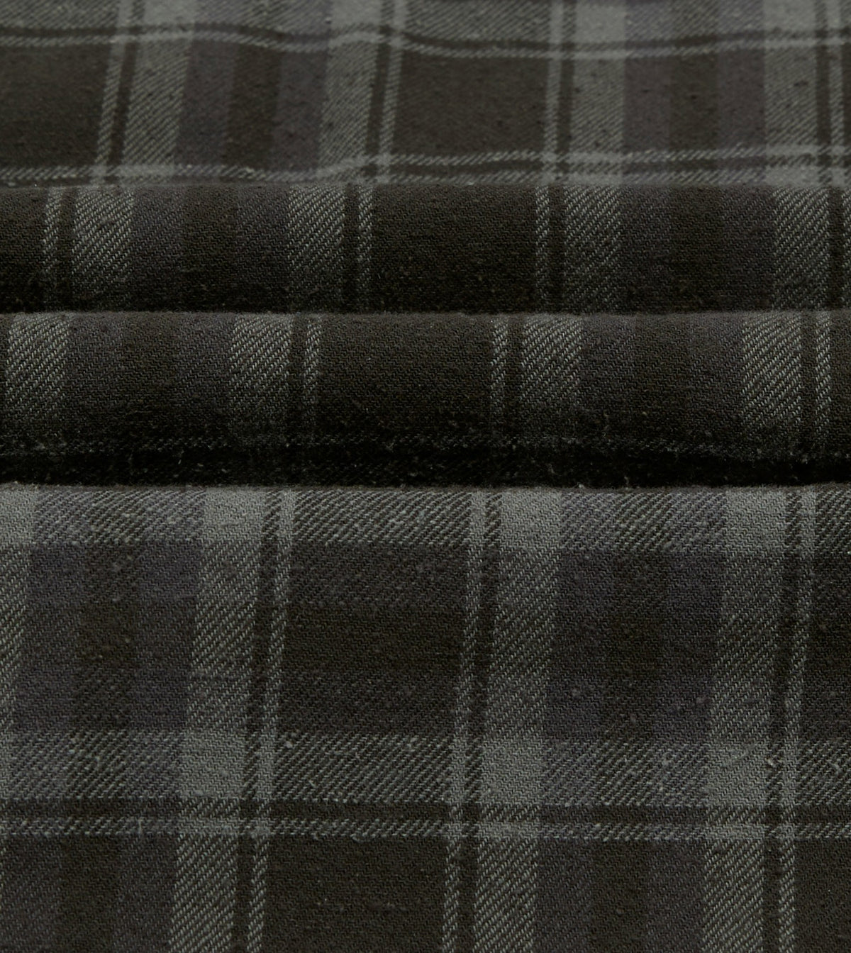 Drake's Grey Check Cotton-Silk Two-Pocket Long Point Collar Work Shirt
