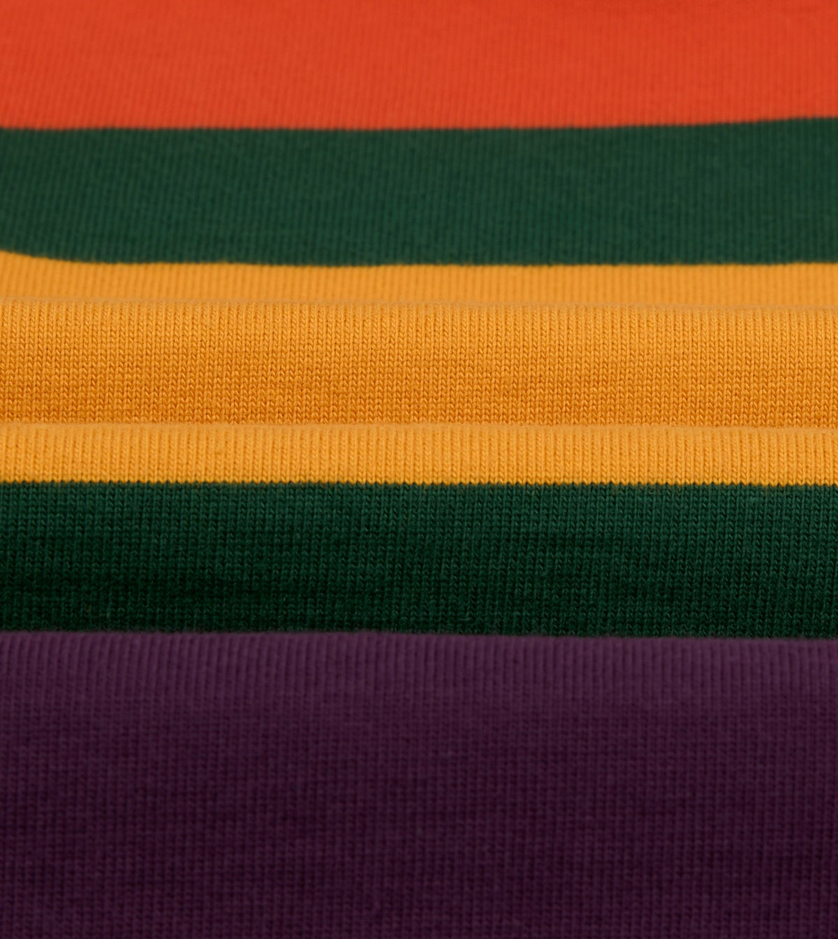 Drake's Red, Yellow and Purple Multi Stripe Cotton Rugby Shirt