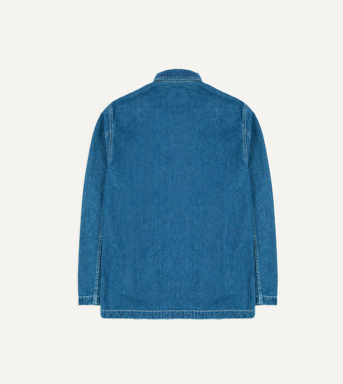 Drake's Stone Wash Selvedge Denim Field Shirt