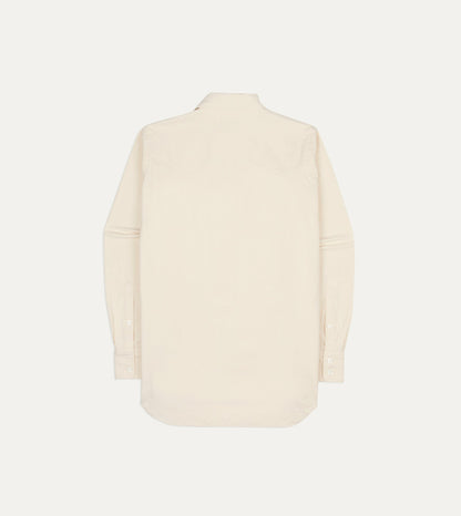 Drake's BEAMS F & Drake's Ecru Twill Two-Pocket Western Shirt