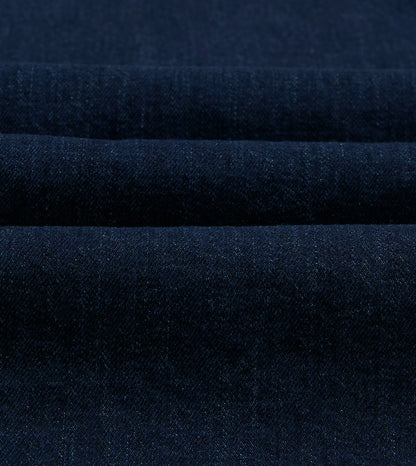 Drake's Indigo Denim Two-Pocket Long Point Collar Shirt