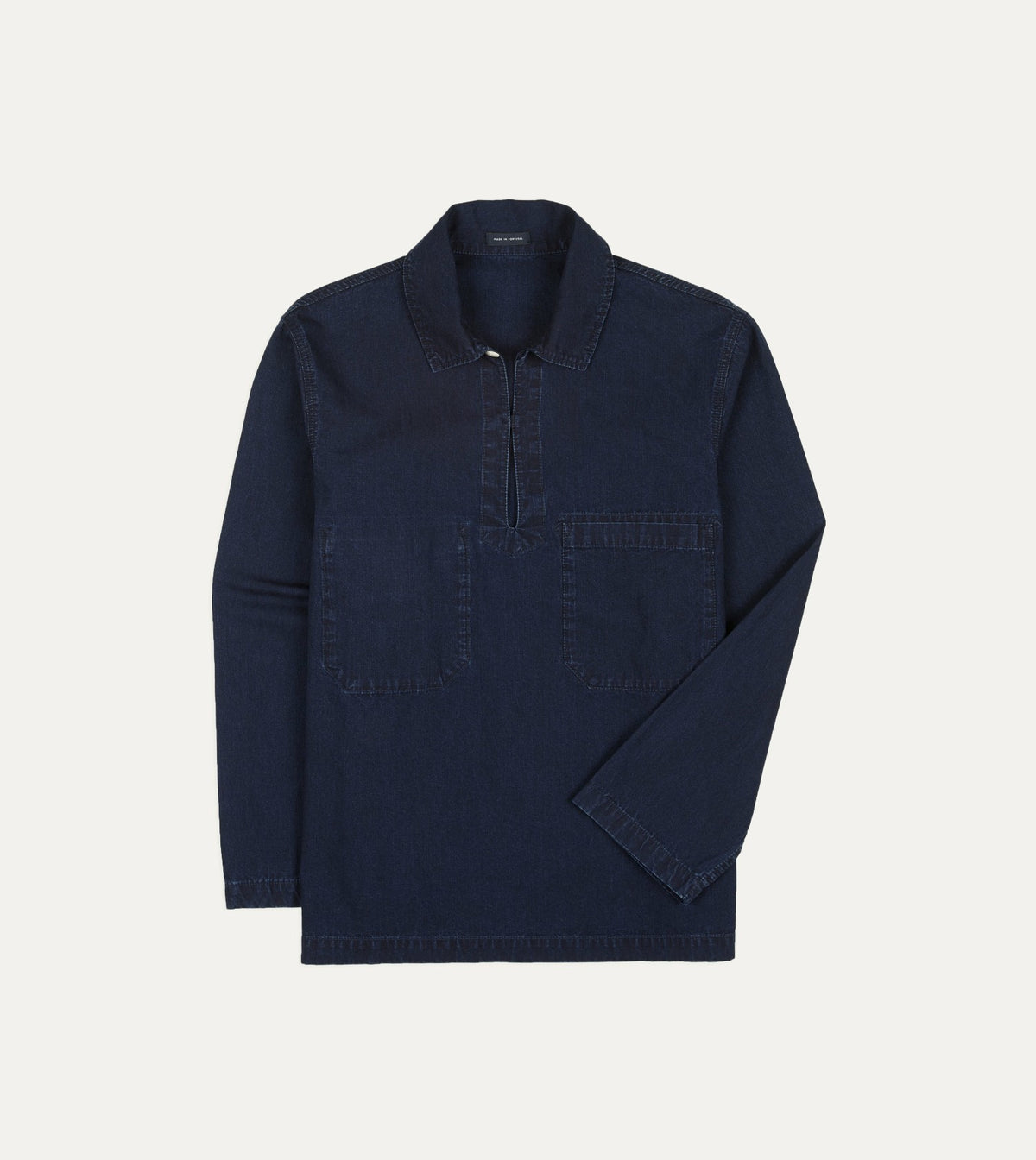 Drake's Indigo Cotton Smock