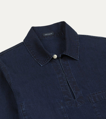 Drake's Indigo Cotton Smock