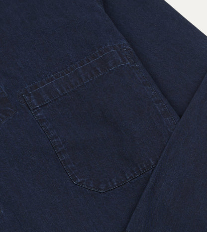 Drake's Indigo Cotton Smock