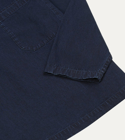 Drake's Indigo Cotton Smock