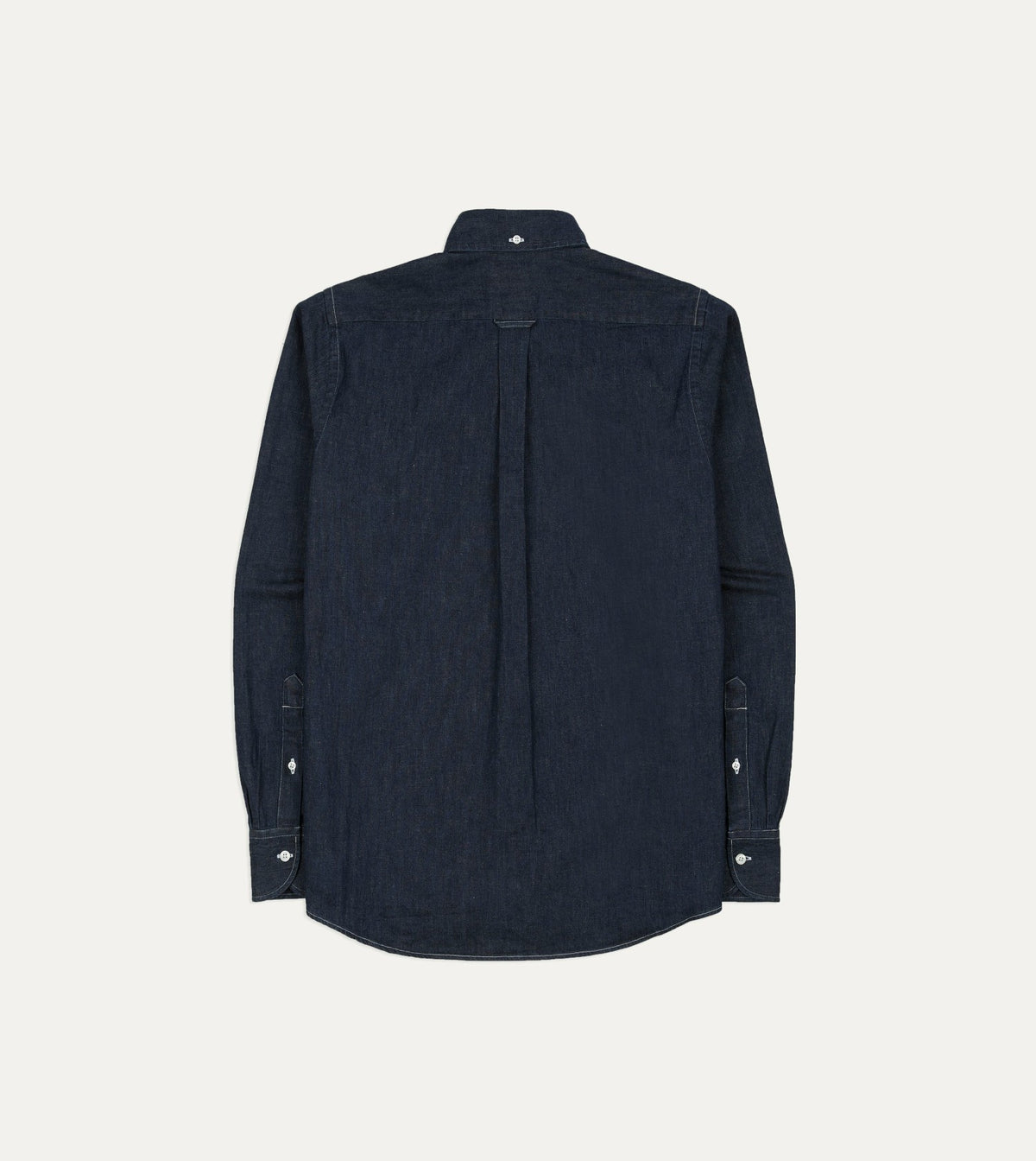 Drake's Indigo Rinse Denim Button-Down Shirt