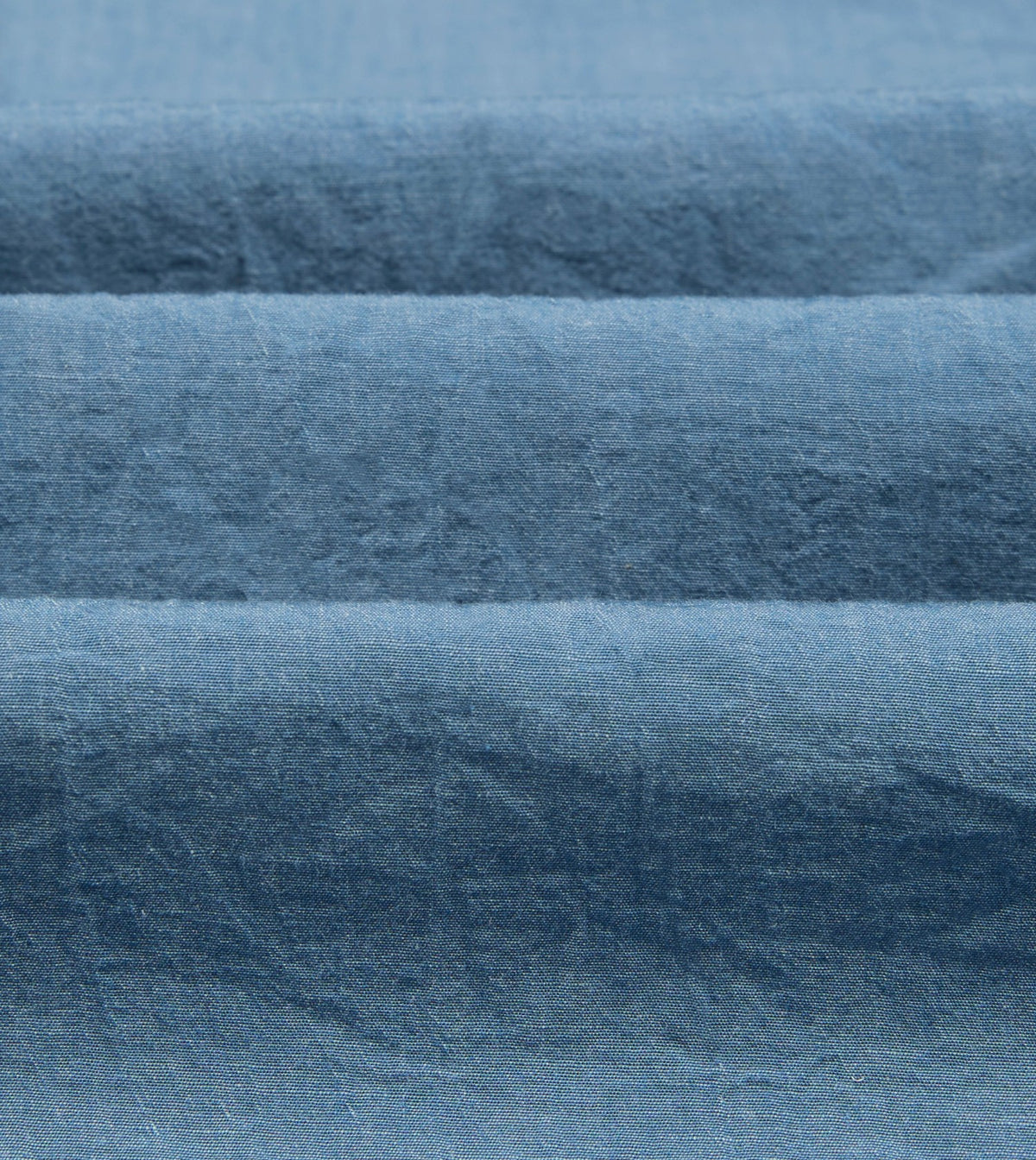 Drake's Light Indigo Cotton-Linen Popover Work Shirt