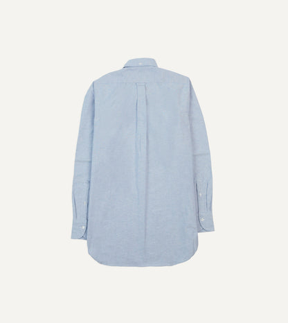 Drake's Mid-Blue Cotton Oxford Cloth Button-Down Shirt