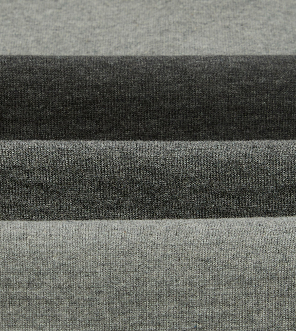 Drake's Grey Melange Centre Stripe Cotton Rugby Shirt