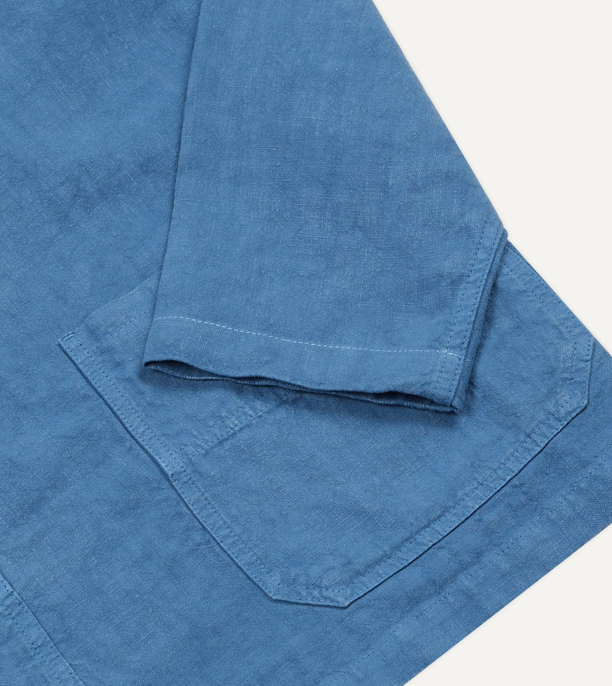 Drake's Blue Linen Smock