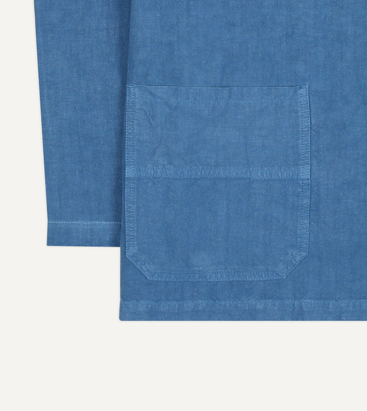 Drake's Blue Linen Smock