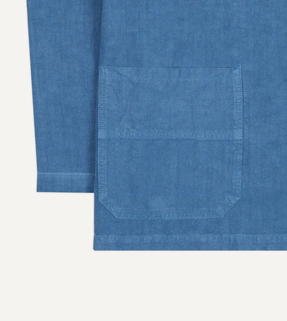 Drake's Blue Linen Smock