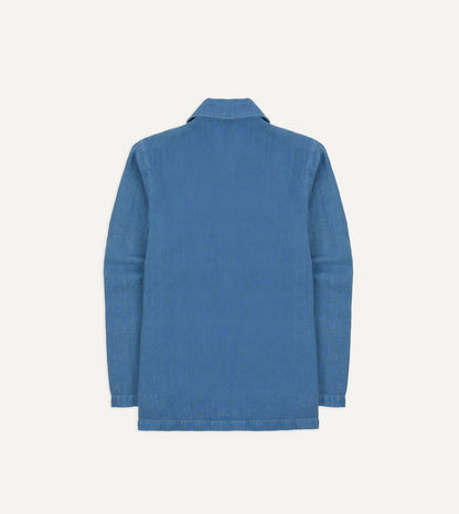 Drake's Blue Linen Smock
