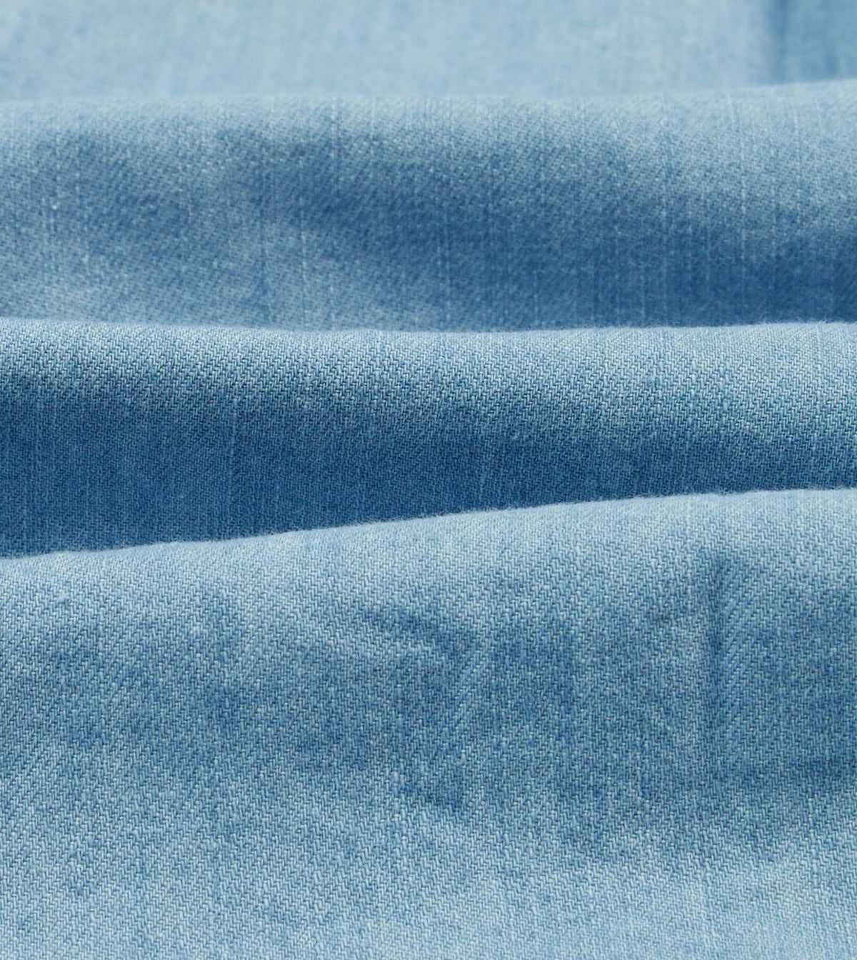 Drake's Bleach Wash Denim Work Shirt