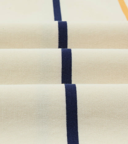 Drake's Primary Vertical Stripe Cotton Rugby Shirt