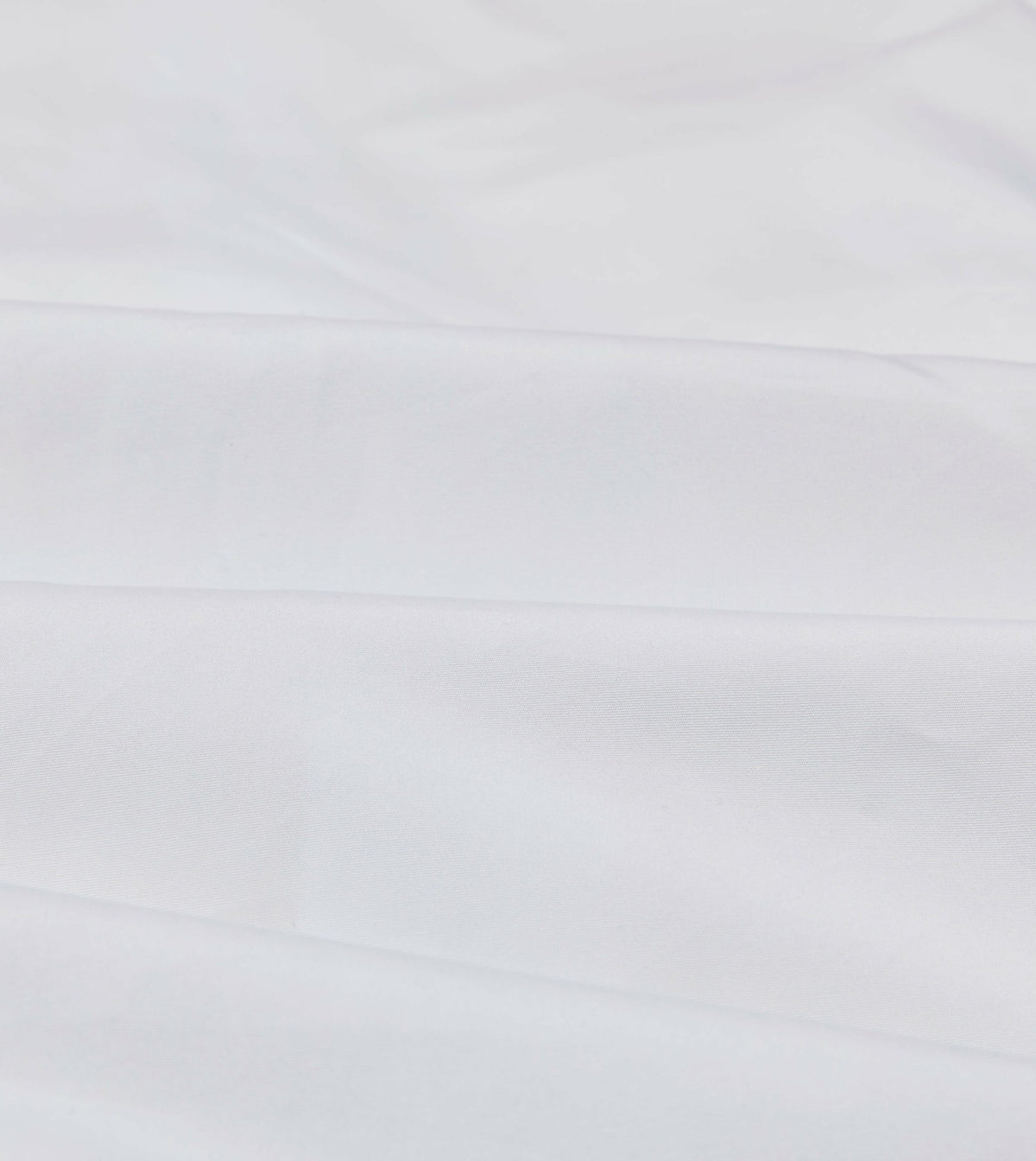 Drake's White Cotton Poplin Long Point Collar Shirt