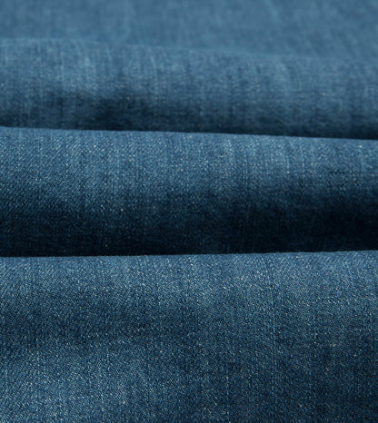 Drake's Bleach Wash Denim Two-Pocket Western Shirt