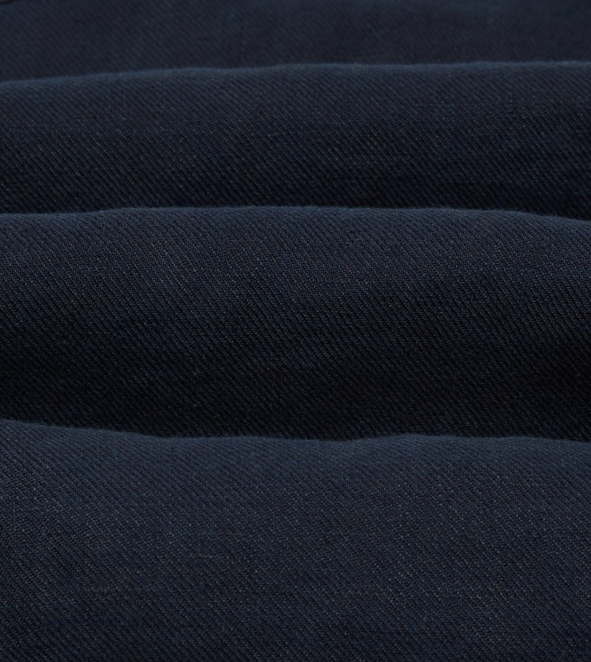 Drake's Navy Linen Twill Cuban Shirt