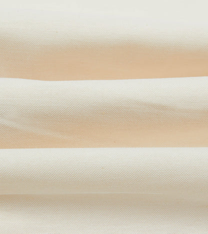 Drake's Cream Cotton Oxford Cloth Long Point Collar Shirt