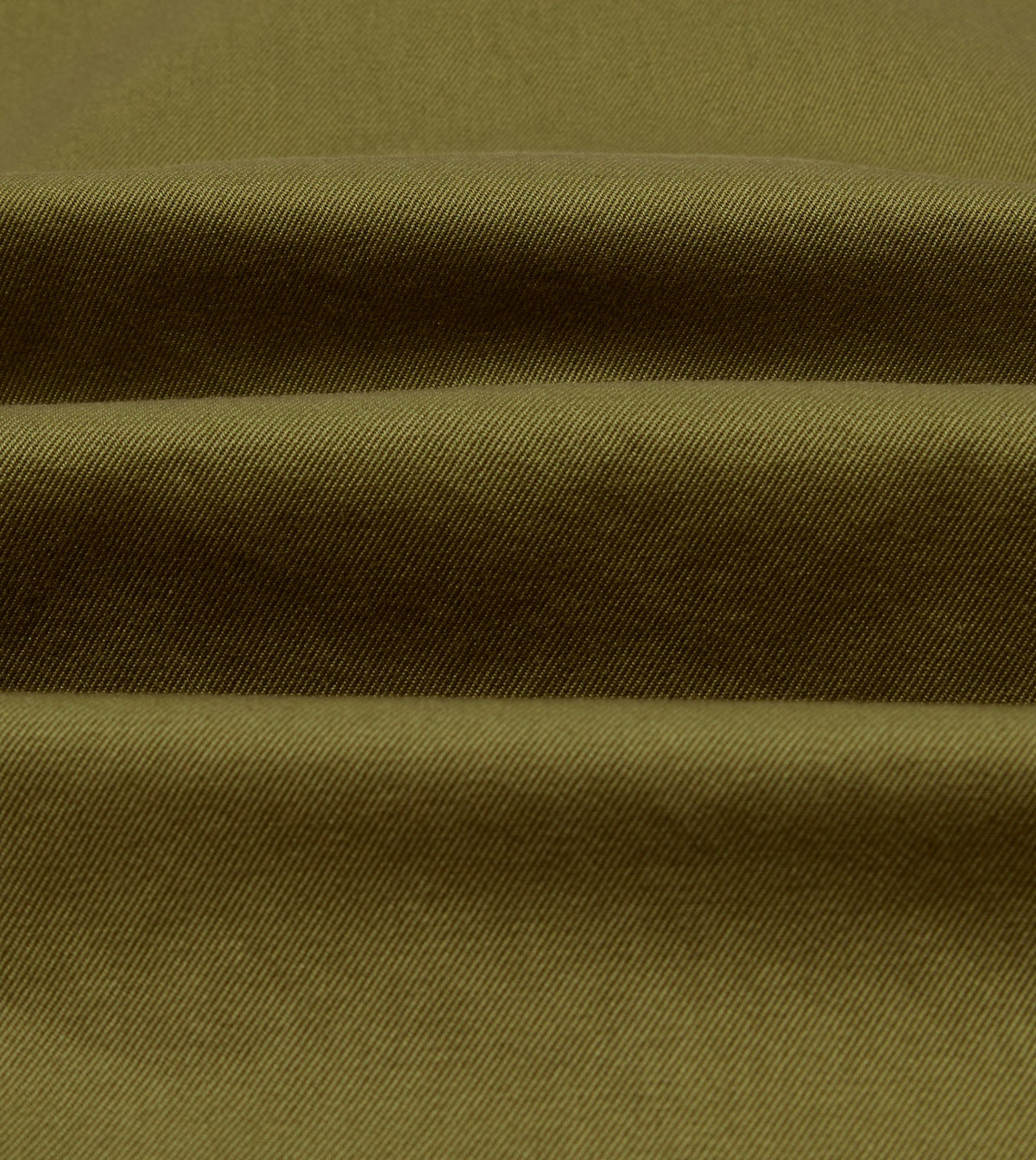 Drake's Green Cotton Twill Three-Pocket Overshirt