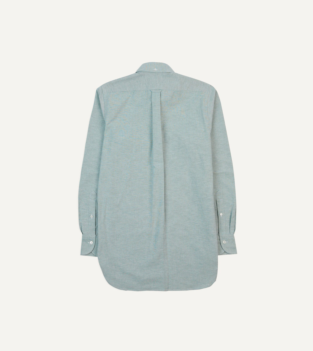 Drake's Green Cotton Oxford Cloth Button-Down Shirt