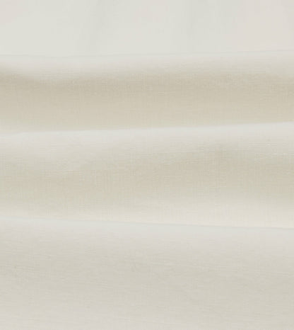 Drake's White Cotton Two-Pocket Work Shirt
