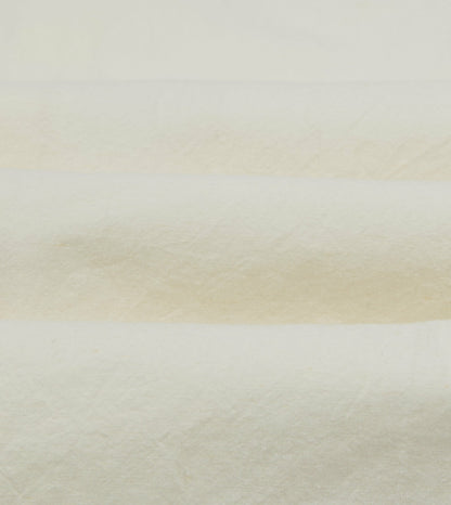 Drake's White Cotton-Linen Two-Pocket Work Shirt