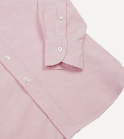 Drake's Bright Pink Cotton Oxford Cloth Button-Down Shirt