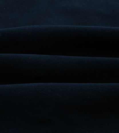 Drake's Navy Moleskin Two-Pocket Western Shirt