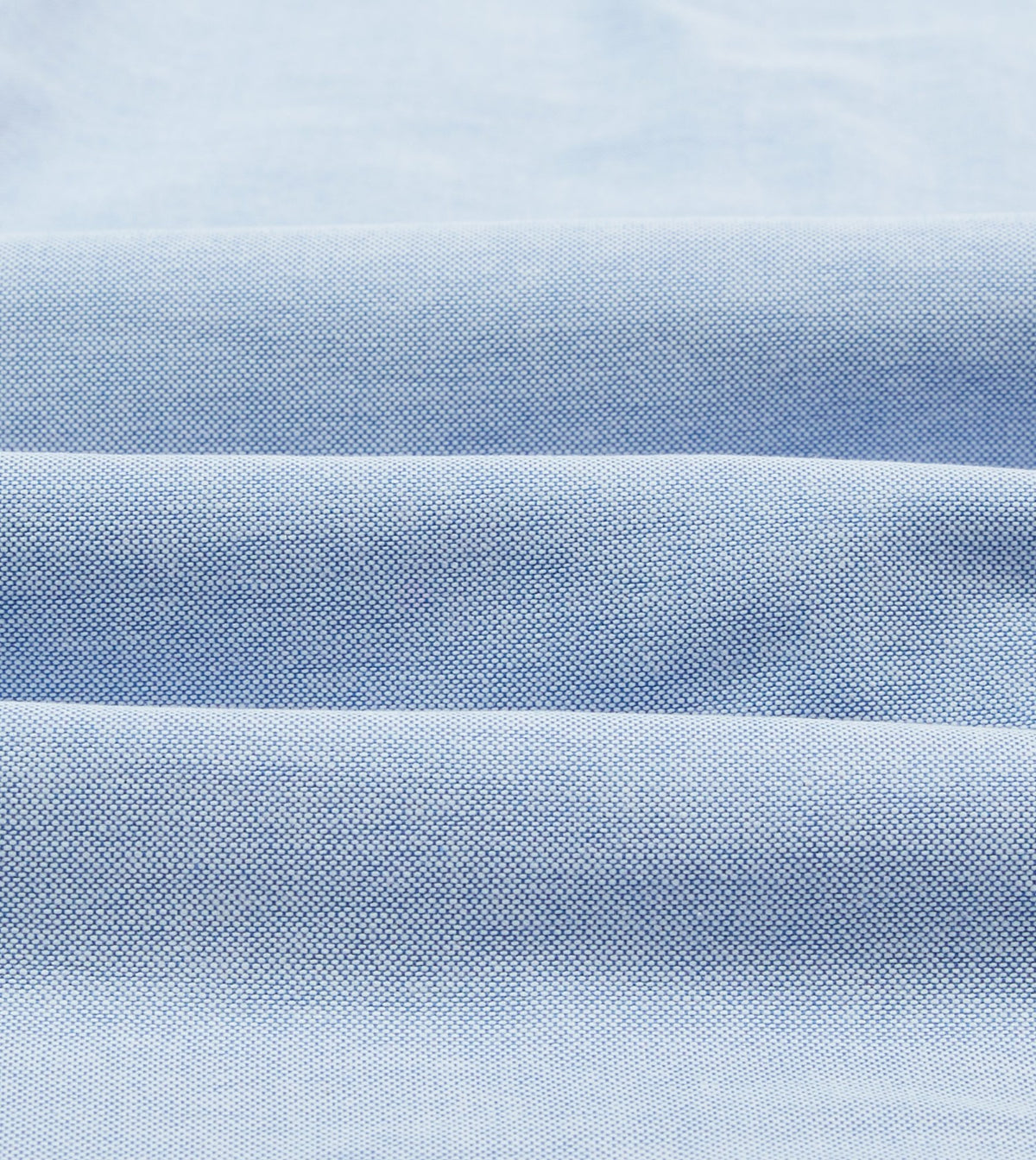 Drake's Blue Cotton Oxford Cloth Long Point Collar Shirt