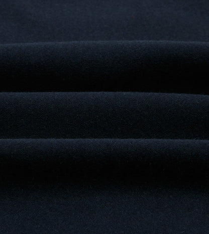 Drake's Navy Wool Four-Pocket Camp Collar Work Shirt