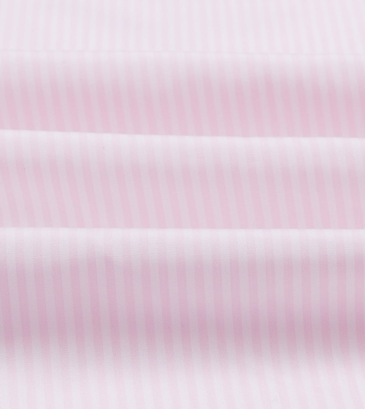 Drake's Pink Narrow Stripe Cotton Poplin Button-Down Shirt
