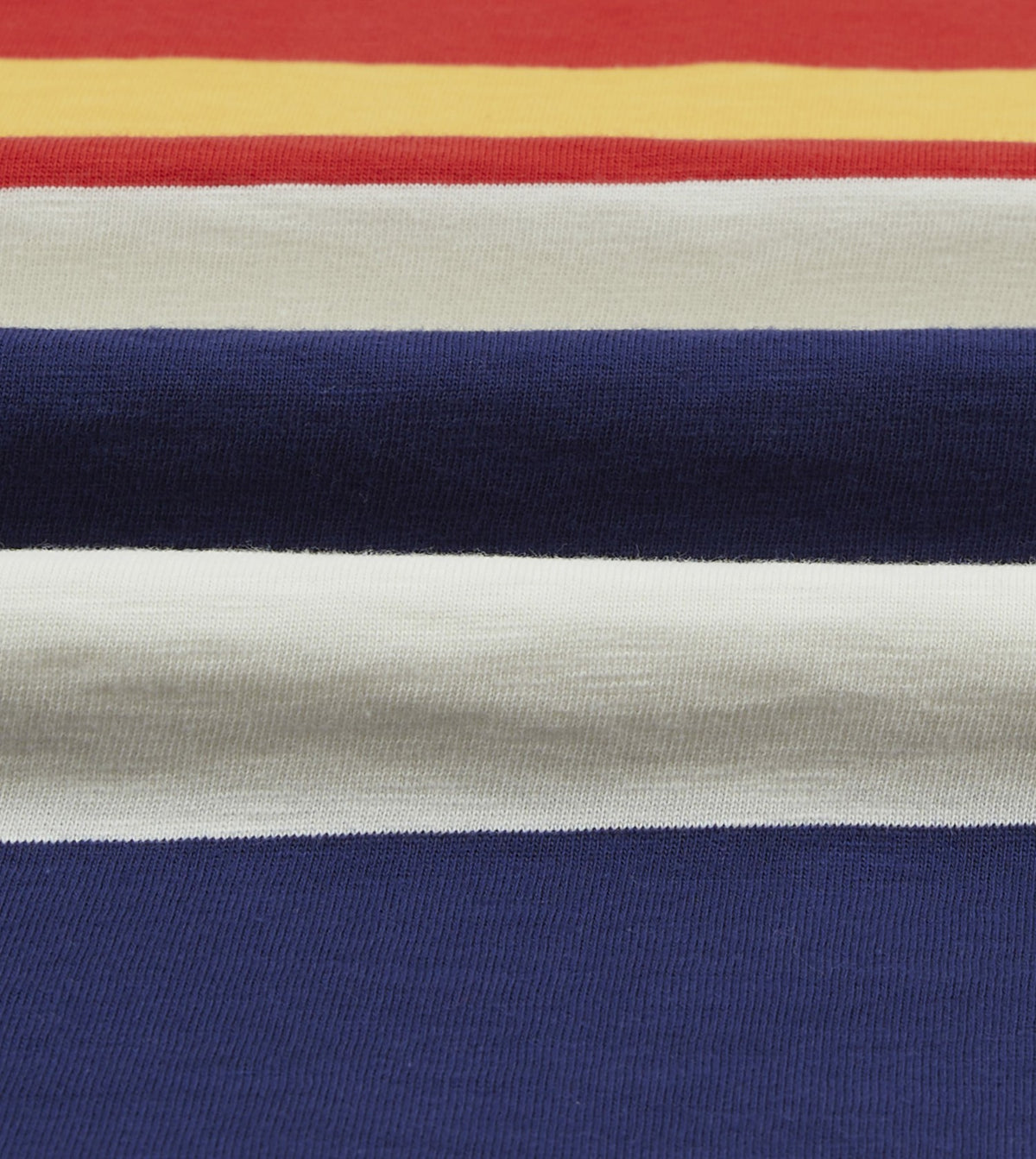 Drake's Multi Stripe Flamé Cotton Rugby Shirt