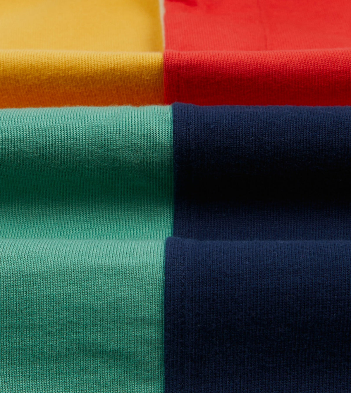 Drake's Multi Panelled Cotton Rugby Shirt