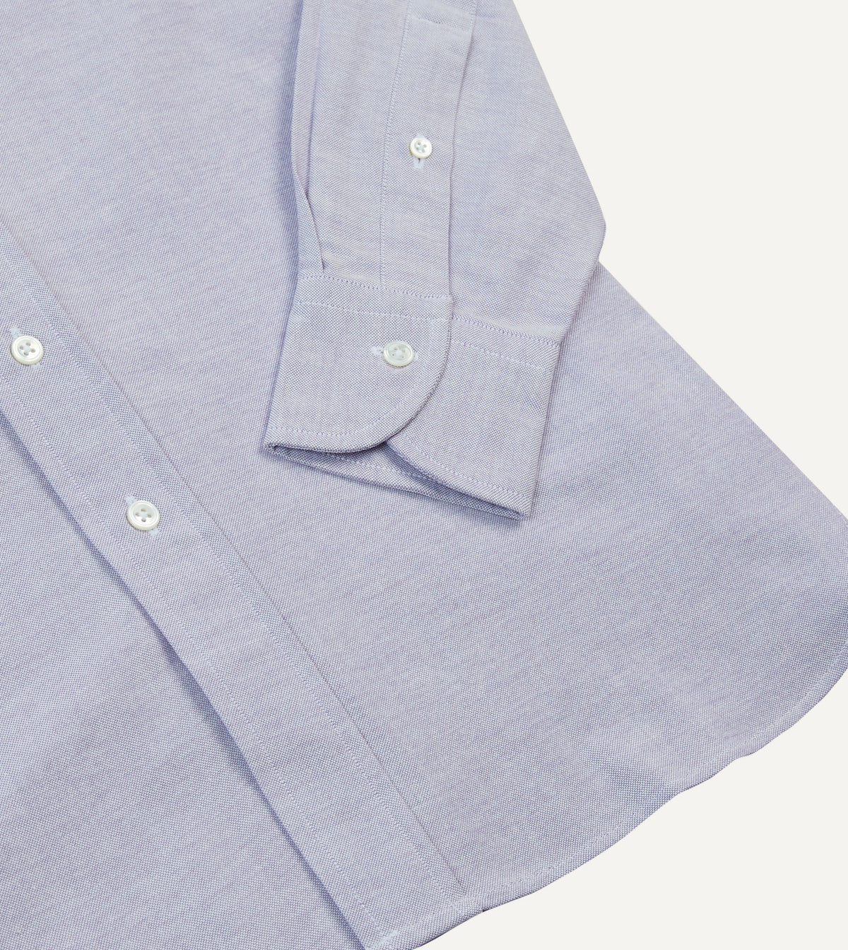 Drake's Lilac Cotton Oxford Cloth Button-Down Shirt
