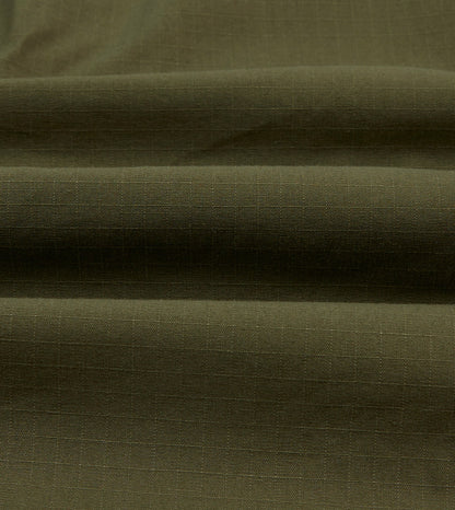 Drake's Olive Ripstop Cotton Work Shirt