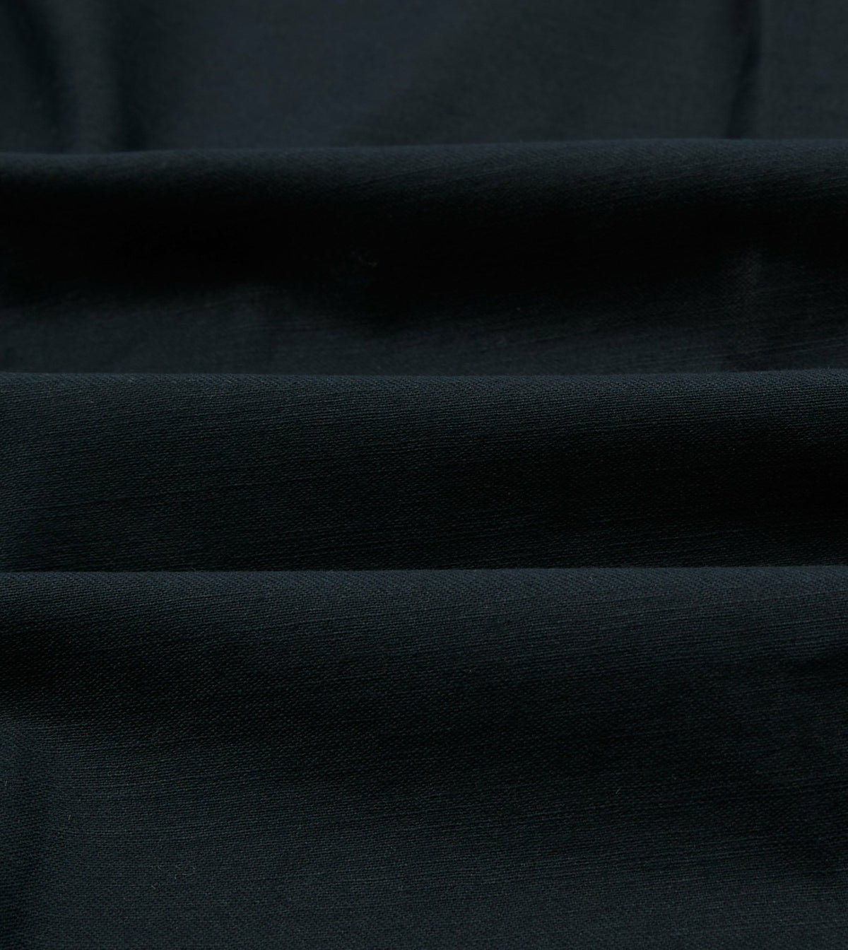 Drake's Navy Satin Cotton Popover Work Shirt
